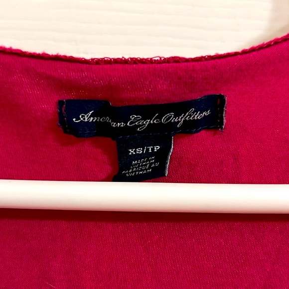 Retro American Eagle Outfitters Pink V Neck - Picture 2 of 9